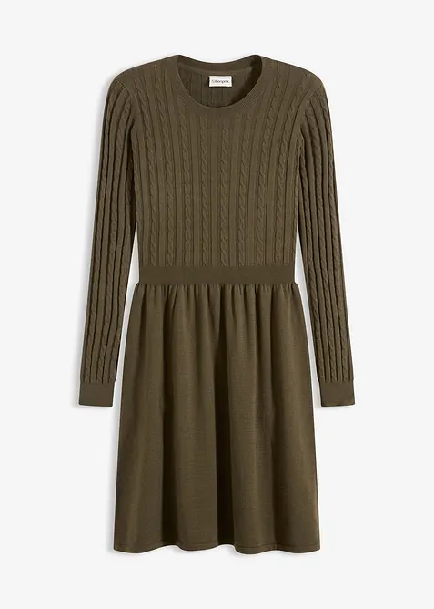 Robe en maille, bonprix