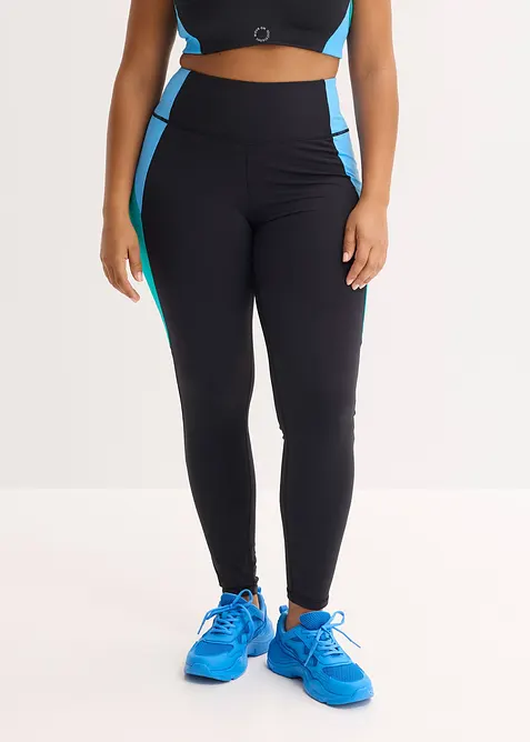 Legging de sport confortable &agrave; bande contrastante, s&eacute;chage rapide, bonprix