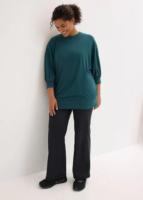 T-shirt de sport oversize &agrave; manches 3/4, s&eacute;chage rapide, bonprix