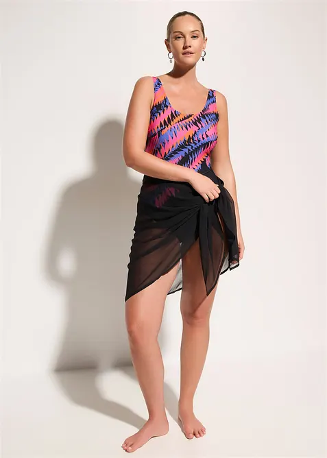 Maillot 1&nbsp;pi&egrave;ce sculptant, maintien l&eacute;ger, bonprix