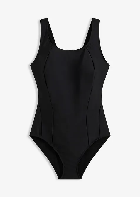 Maillot 1 pi&egrave;ce sculptant, maintien mod&eacute;r&eacute;, bonprix