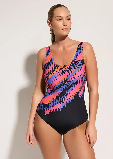 Maillot 1&nbsp;pi&egrave;ce sculptant, maintien l&eacute;ger, bonprix