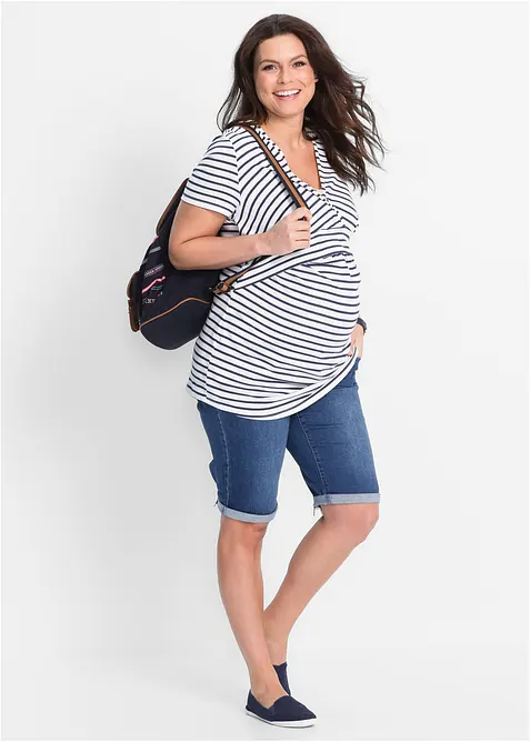 Bermuda en jean de grossesse, bonprix