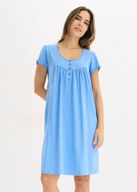 Chemise de nuit d&rsquo;allaitement coton et dentelle, bonprix