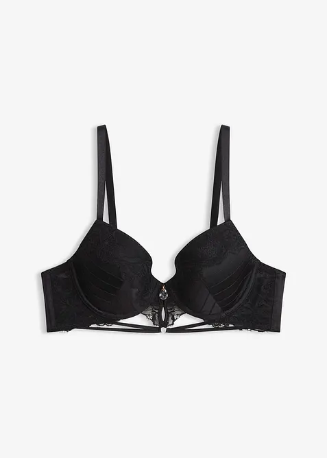 Soutien-gorge &agrave; coques et dentelle, bonprix