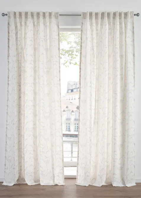 Lot de 2 voilages semi-transparents, aussi en extra long, bonprix