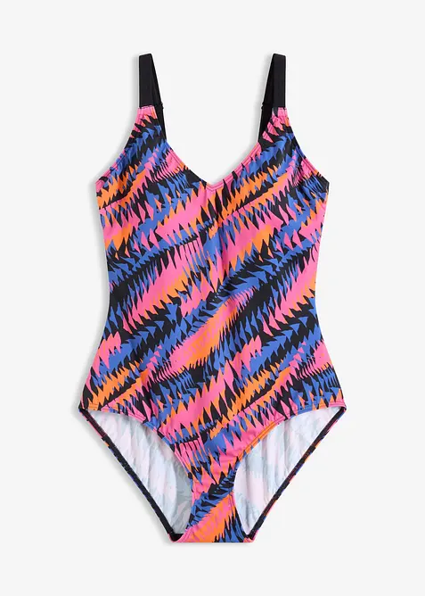 Maillot 1 pi&egrave;ce &agrave; encolure V, bonprix