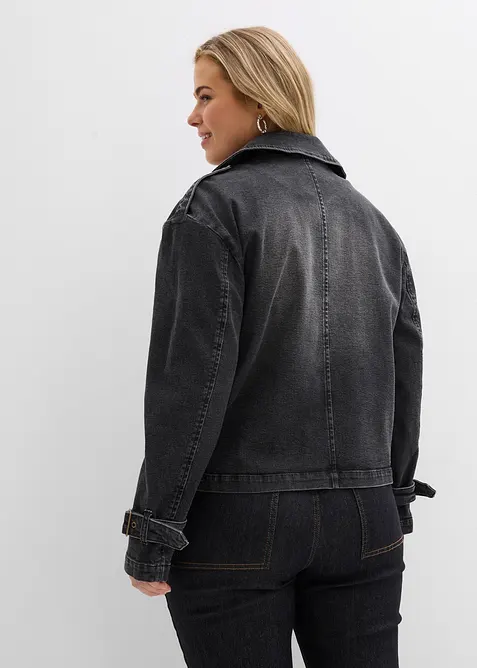 Trench court en denim, bonprix
