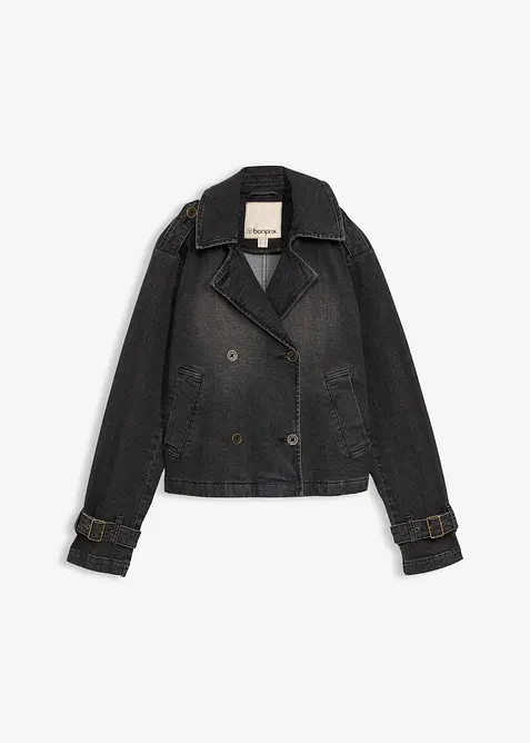 Trench court en denim, bonprix