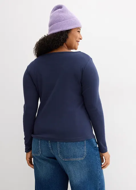 T-shirt manches longues 100% coton, bonprix