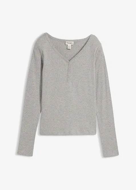 T-shirt manches longues 100% coton, bonprix