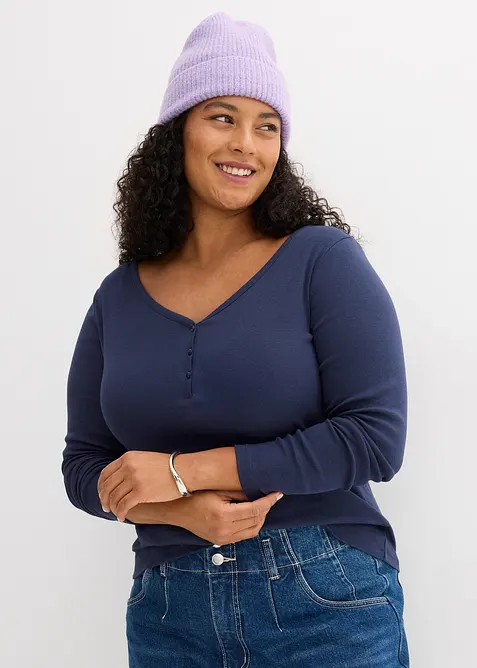 T-shirt manches longues 100% coton, bonprix