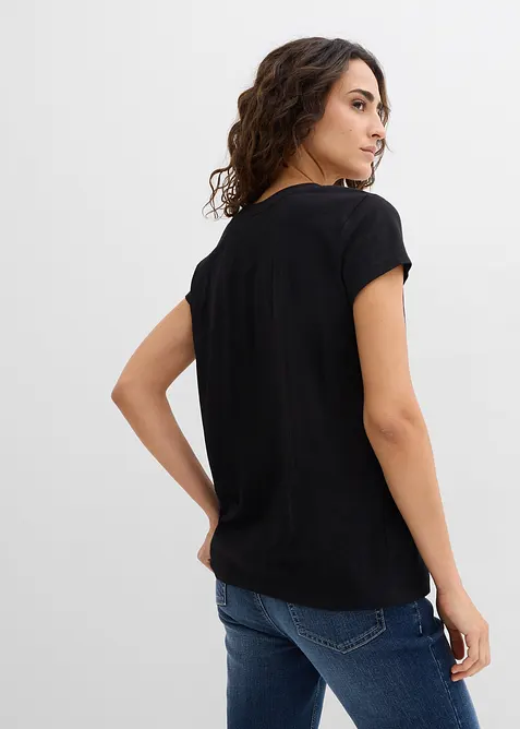 Lot de 2 T-shirts 100% coton, bonprix