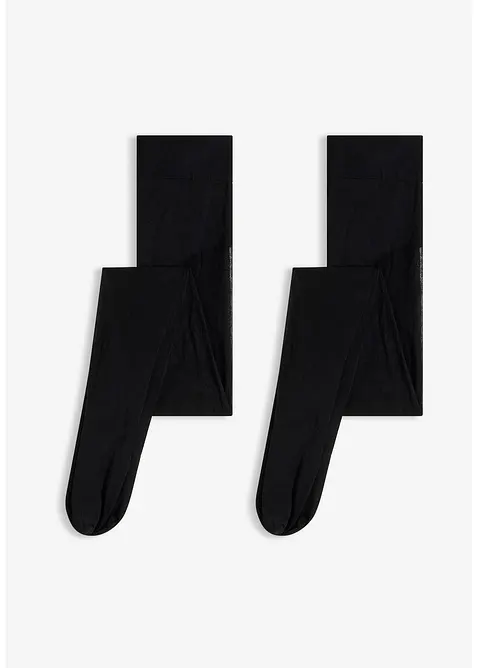 Lot de 2 collants transparents avec ceinture confort 30D, bonprix