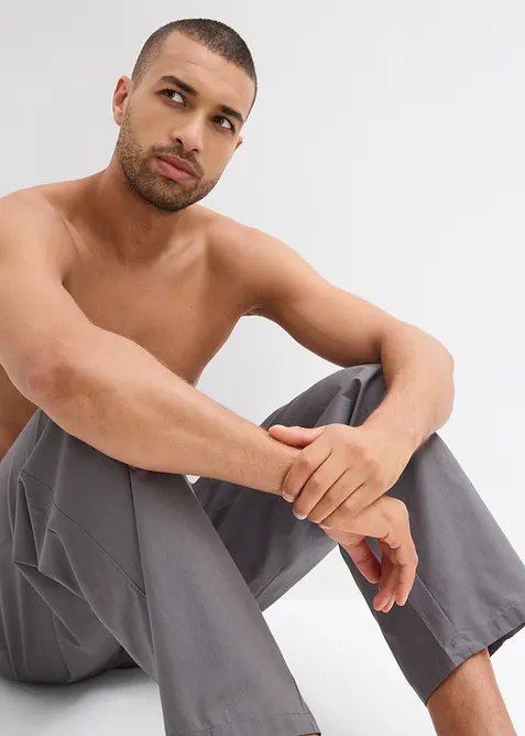 Lot de 2 pantalons de pyjama doux en coton, bonprix