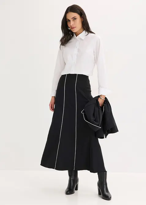 Jupe longue et extensible en bengaline, bonprix