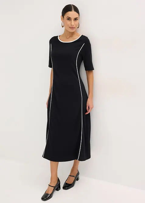 Robe midi en Punto di Roma, bonprix
