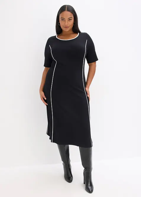 Robe midi en Punto di Roma, bonprix