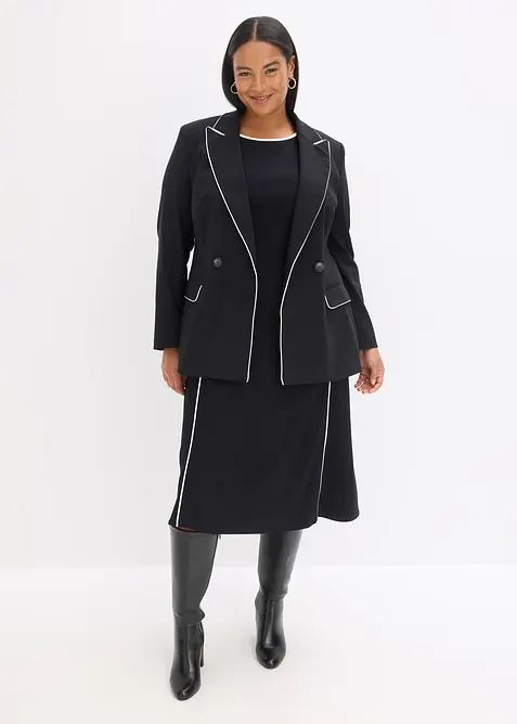 Robe midi en Punto di Roma, bonprix