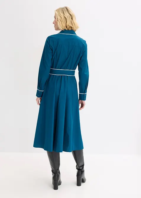 Robe en popeline de coton, sans repassage, bonprix