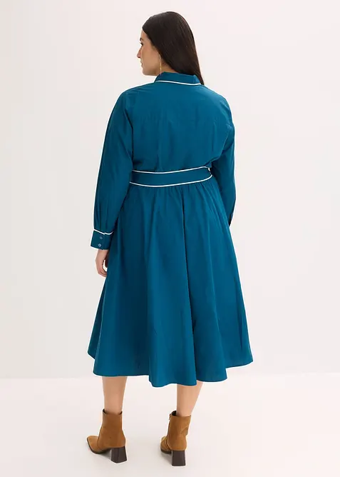 Robe en popeline de coton, sans repassage, bonprix