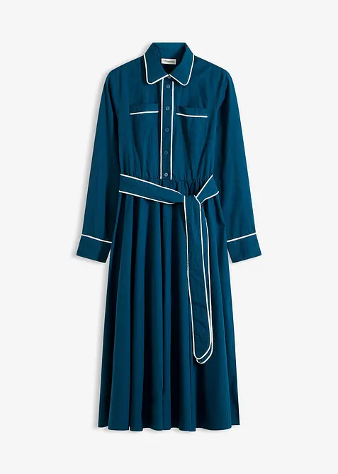 Robe en popeline de coton, sans repassage, bonprix