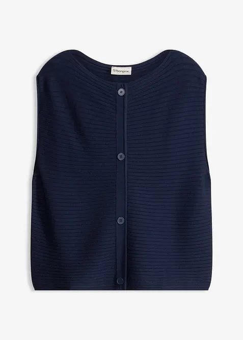 Robe en maille et gilet sans manches (ens. 2&nbsp;pces), bonprix