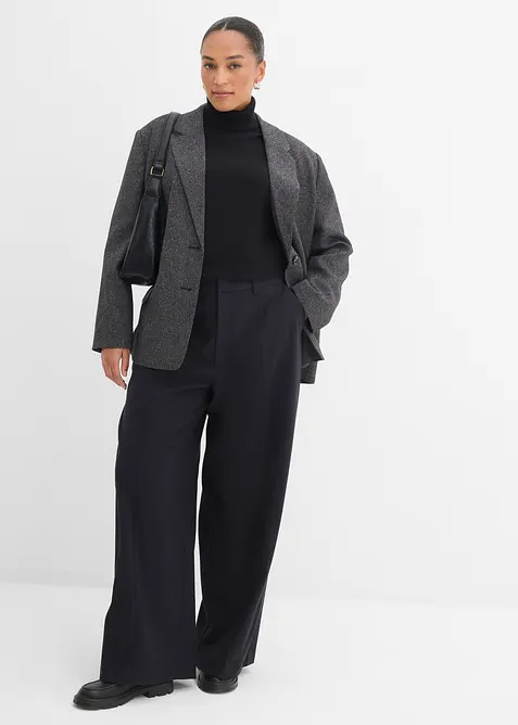 Pantalon ample &agrave; taille haute, bonprix