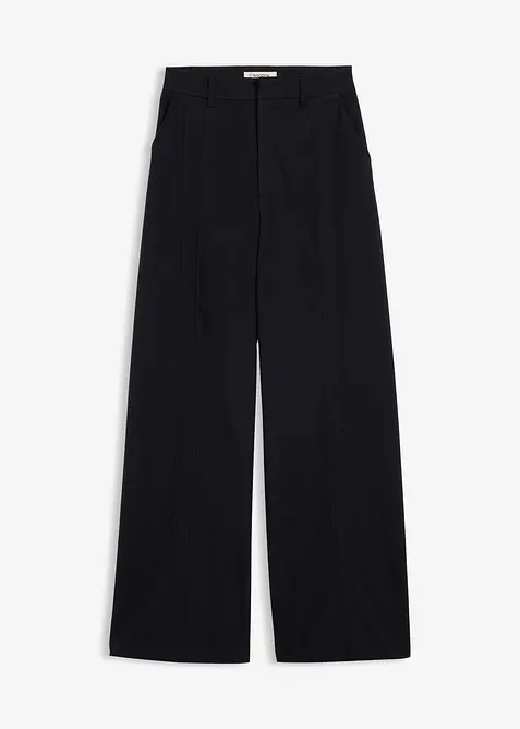 Pantalon ample &agrave; taille haute, bonprix