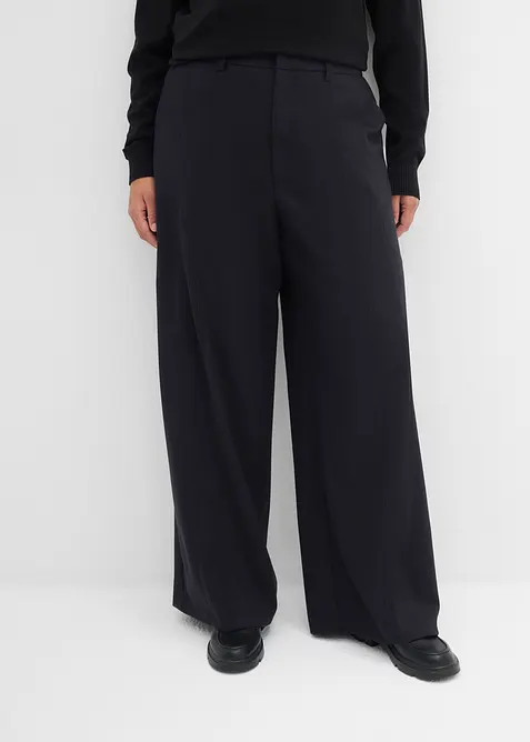 Pantalon ample &agrave; taille haute, bonprix