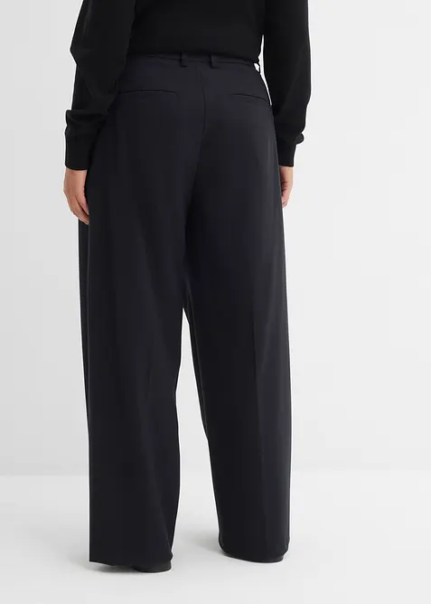 Pantalon ample &agrave; taille haute, bonprix