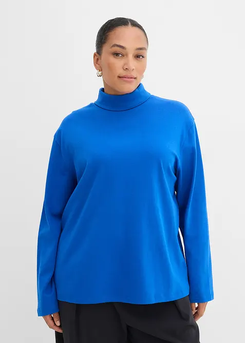 T-shirt col roul&eacute; 100% coton, bonprix