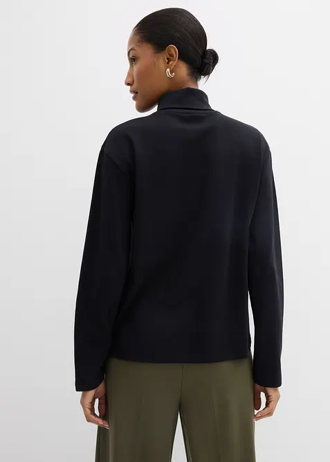 T-shirt col roul&eacute; 100% coton, bonprix