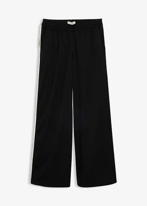 Pantalon large &agrave; pinces, bonprix