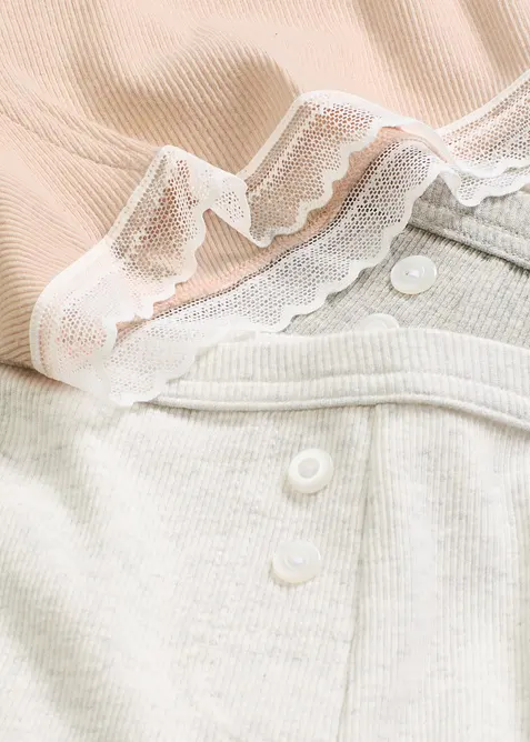 Lot de 4 boxers femme c&ocirc;tel&eacute;s avec dentelle, bonprix