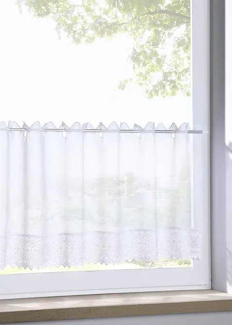 Brise-bise avec bordure brod&eacute;e, bonprix