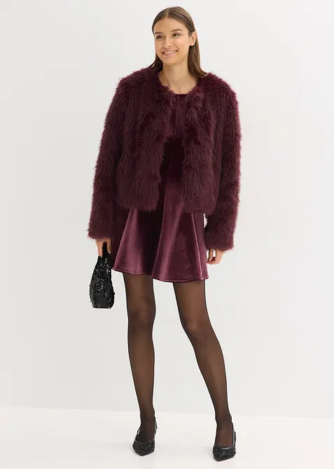 Veste en peluche, bonprix