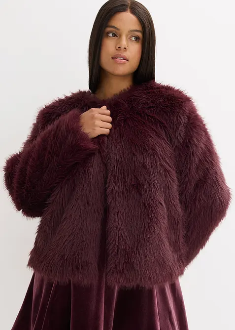 Veste en peluche, bonprix