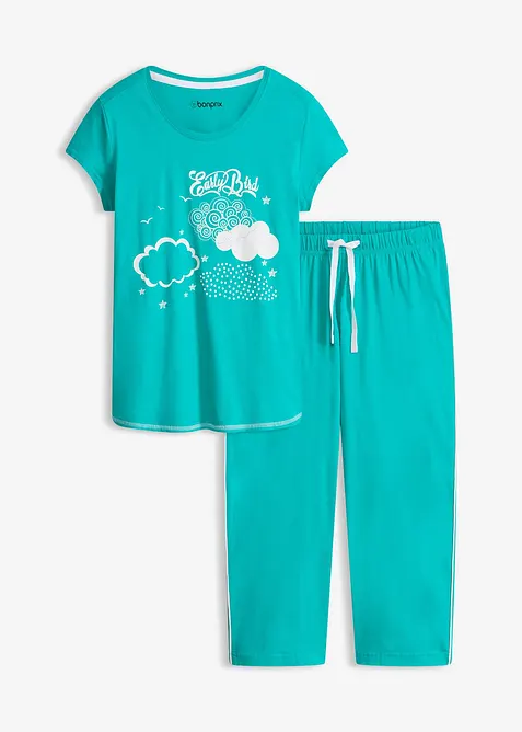 Pyjama corsaire 100% coton, bonprix