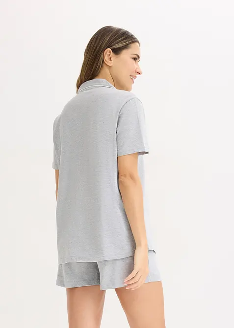 Pyjashort avec chemise boutonn&eacute;e, bonprix