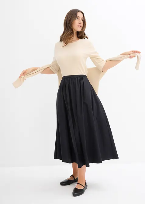 Lot de 2 t-shirts en coton c&ocirc;tel&eacute;, bonprix