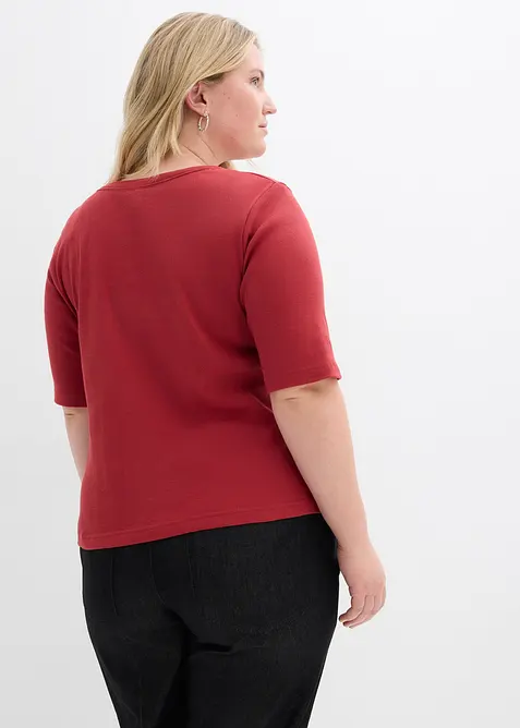 Lot de 2 t-shirts en coton c&ocirc;tel&eacute;, bonprix