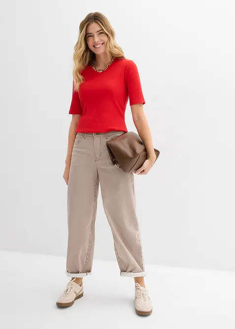 Lot de 2 T-shirts c&ocirc;tel&eacute;s, bonprix