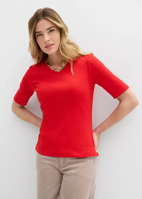 Lot de 2 T-shirts c&ocirc;tel&eacute;s, bonprix