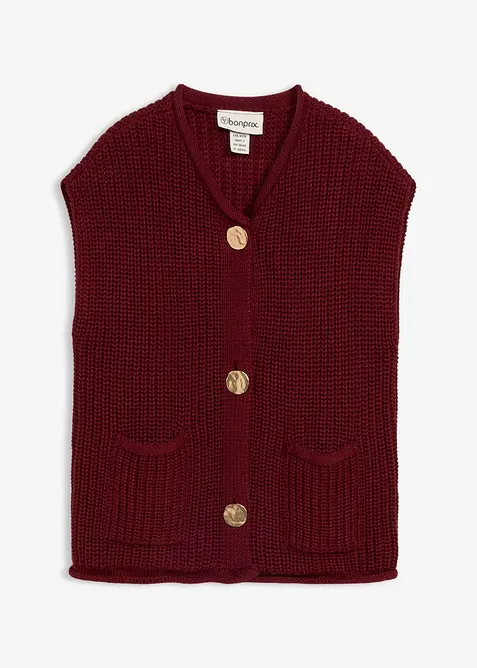 Gilet sans manches en maille avec des poches, bonprix