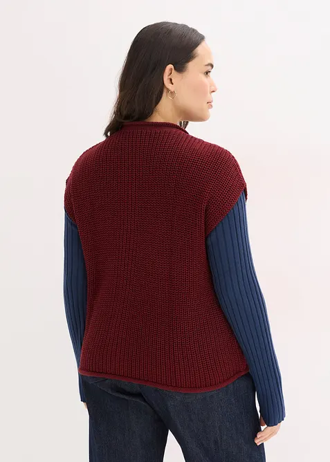 Gilet sans manches en maille avec des poches, bonprix