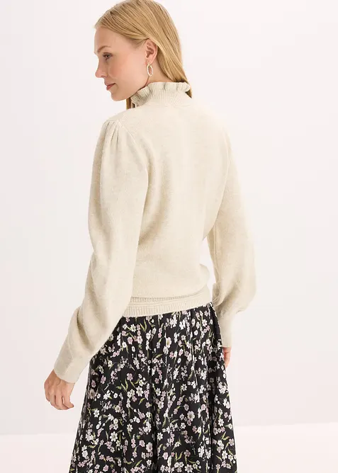 Pull col roul&eacute;, bonprix