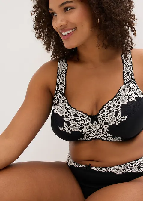 Lot de 2 soutiens-gorge &agrave; armatures et bretelles rembourr&eacute;es, bonprix