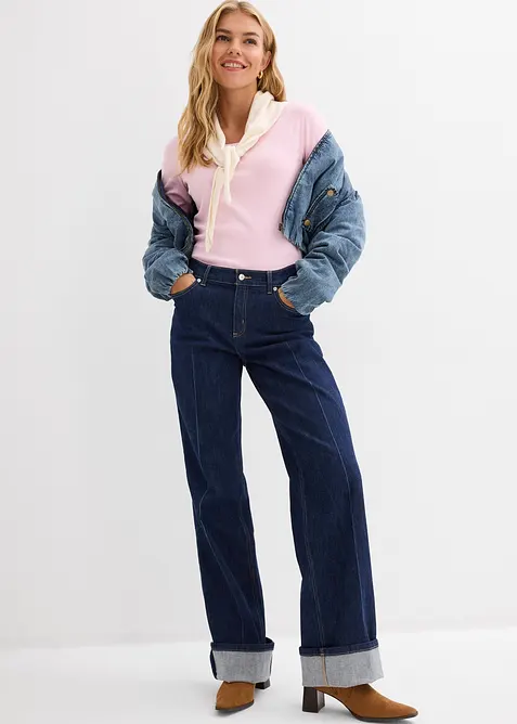 T-shirt manches longues 100% coton, bonprix