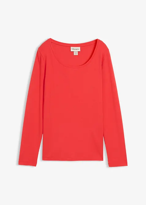 T-shirt manches longues 100% coton, bonprix